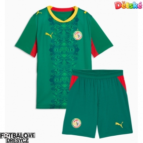 Senegal Dětské Venkovní dres komplet MS 2026 Krátký Rukáv (+ trenýrky)